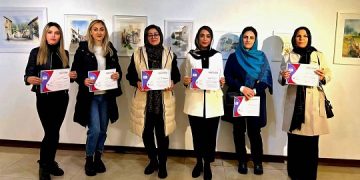 پایان یک تجربه هنری مشترک؛ نمایشگاه گروهی آبرنگ «آذرنقش» به کار خود پایان داد