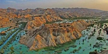 پس از باران‌های شدید؛ سد گوران هرمزگان دچار ترک شده، احتمال سیل جدی است