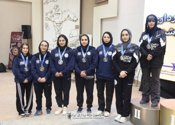 «درخشش بانوان خراسان رضوی در فصل ۱۴۰۴ لیگ برتر وزنه‌برداری»
